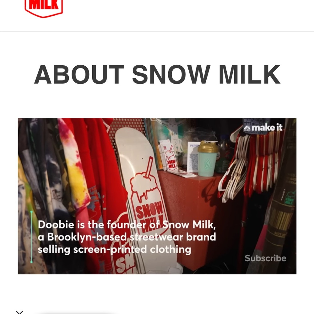 This one of a kind piece of upcycled clothing by Doodie founder of Snow Milk - Picture 4 of 8